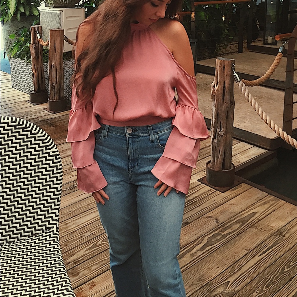 beautiful pink  blouse